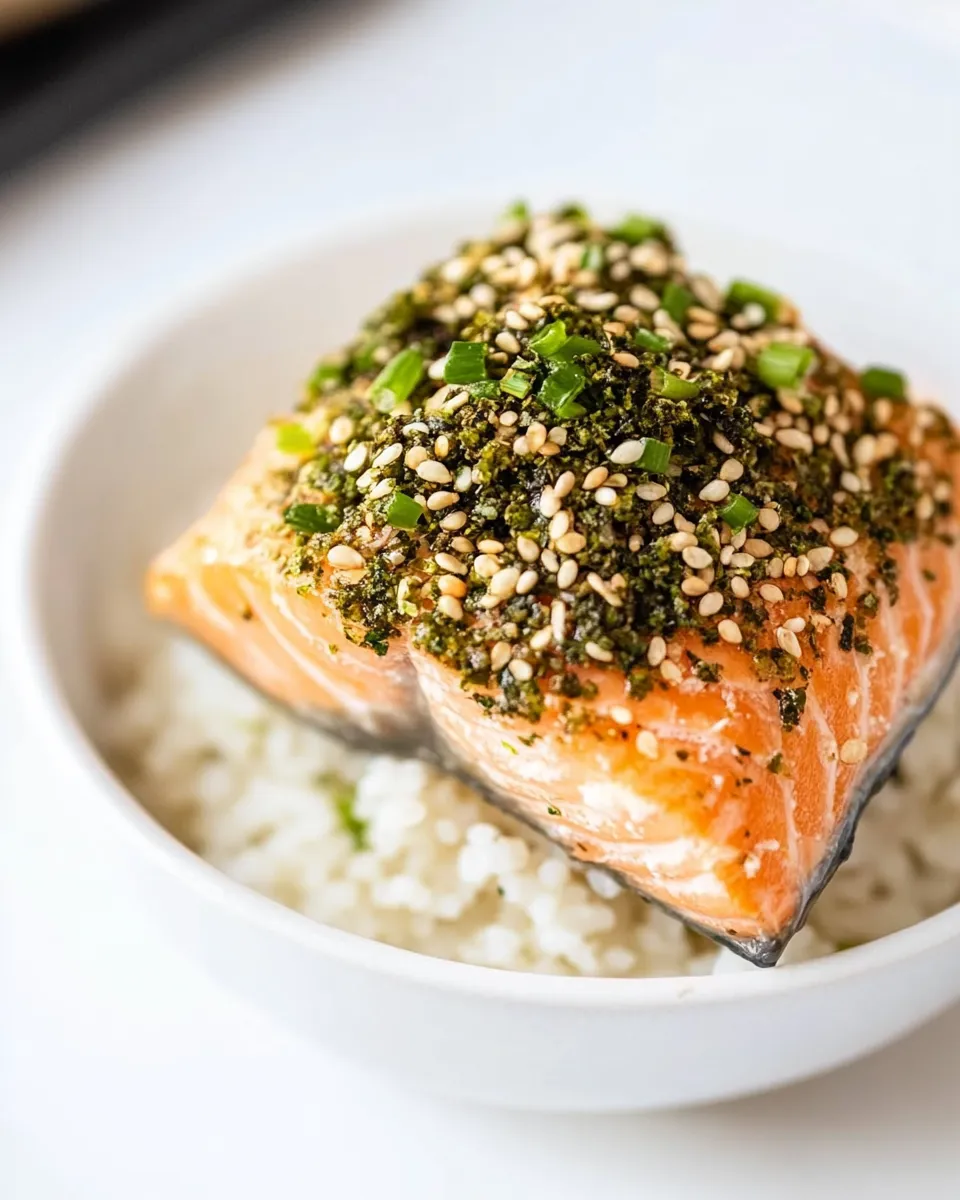 Quick Furikake Salmon plate image