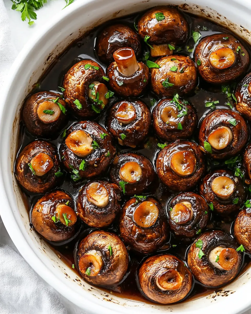 Easy Garlic Balsamic Mushrooms photo