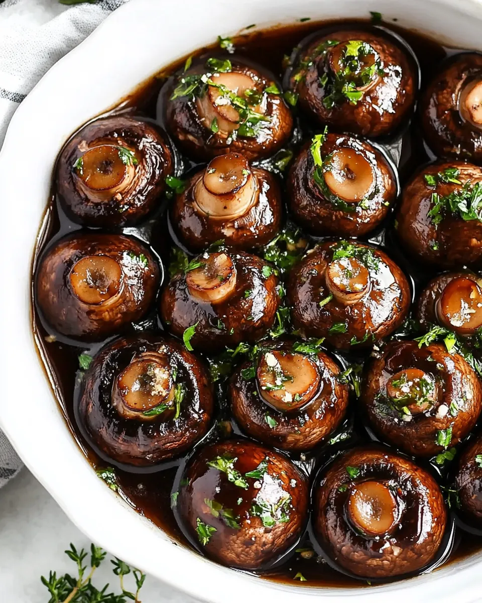 Quick Garlic Balsamic Mushrooms recipe photo