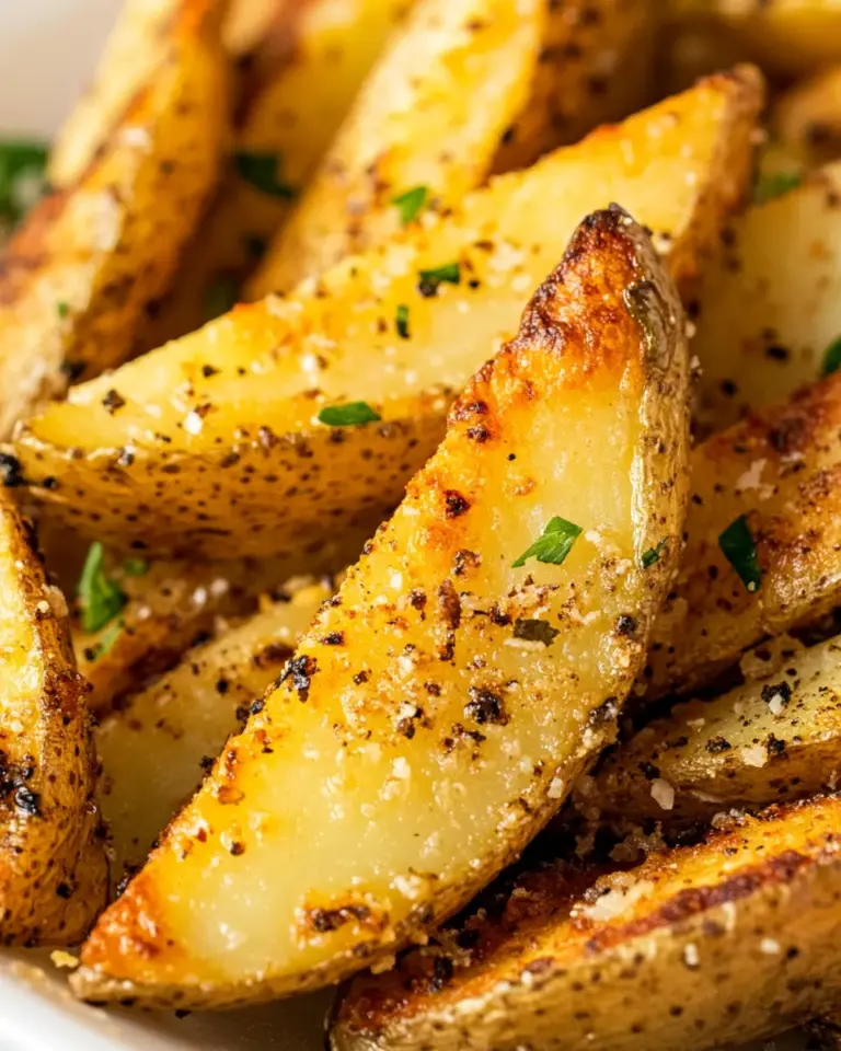 Homemade Garlic Parmesan Potato Wedges photo