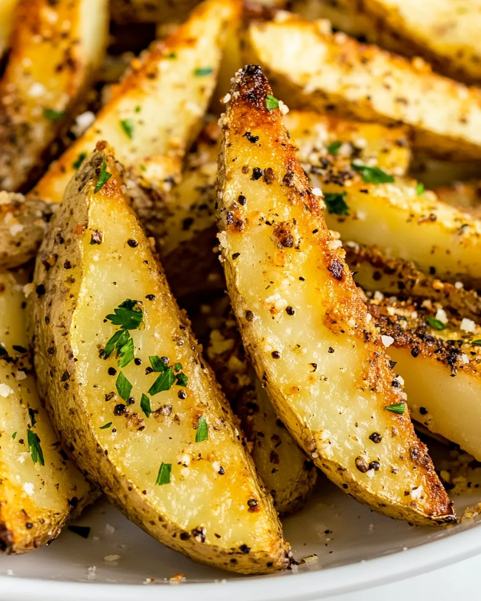 Classic Garlic Parmesan Potato Wedges image