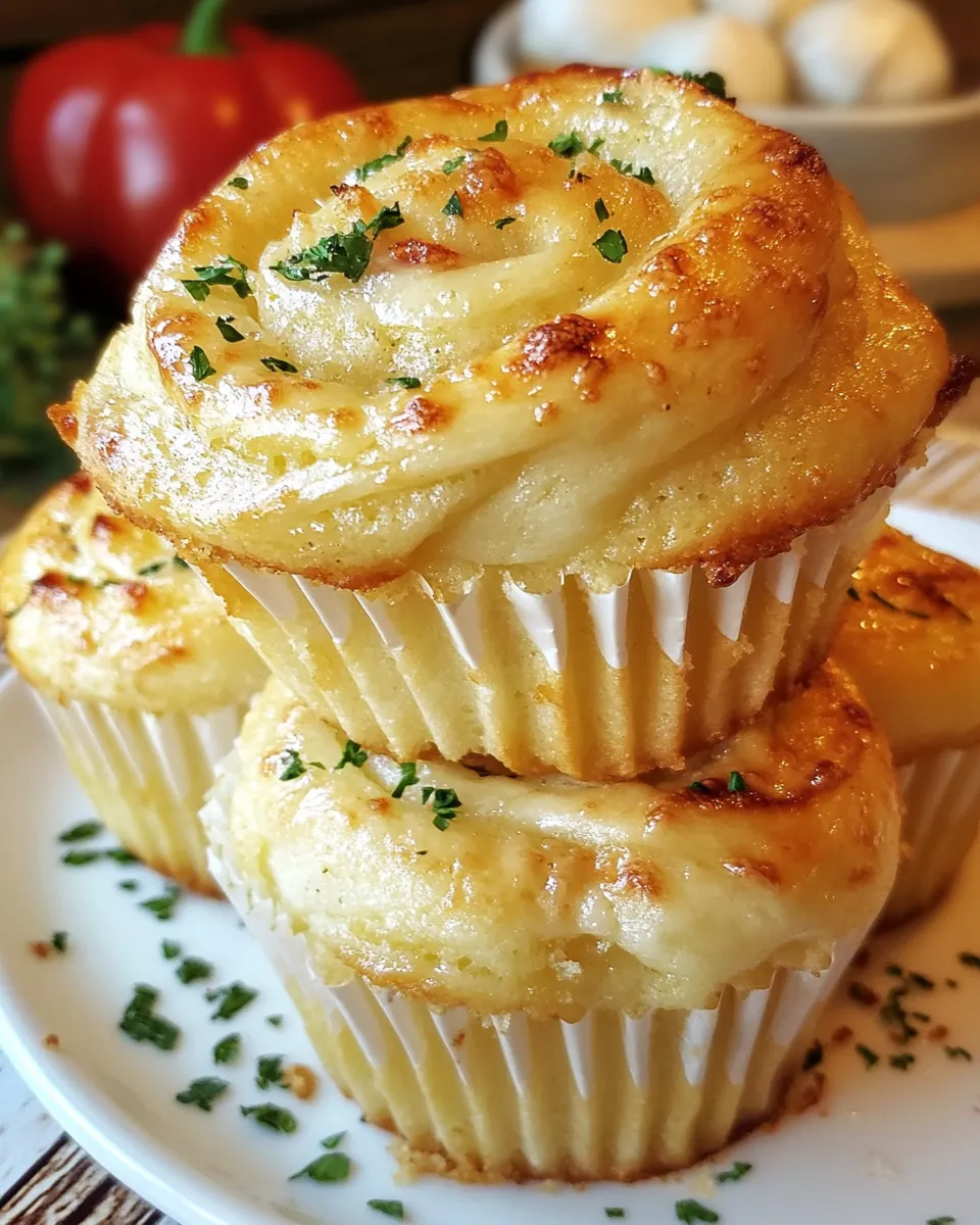 Homemade Garlic Roll Cupcakes photo