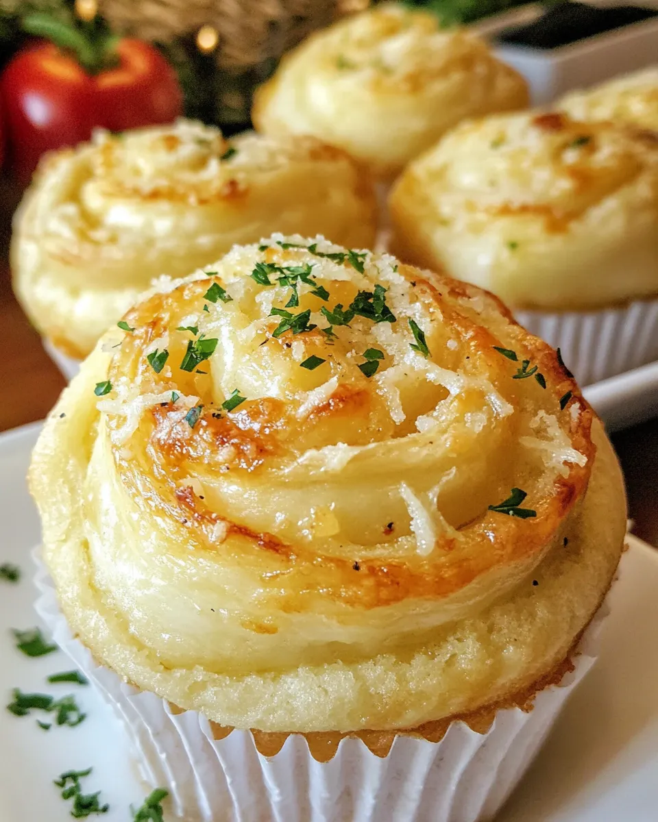 Classic Garlic Roll Cupcakes image