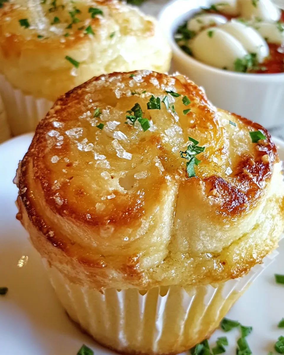 Delicious Garlic Roll Cupcakes shot