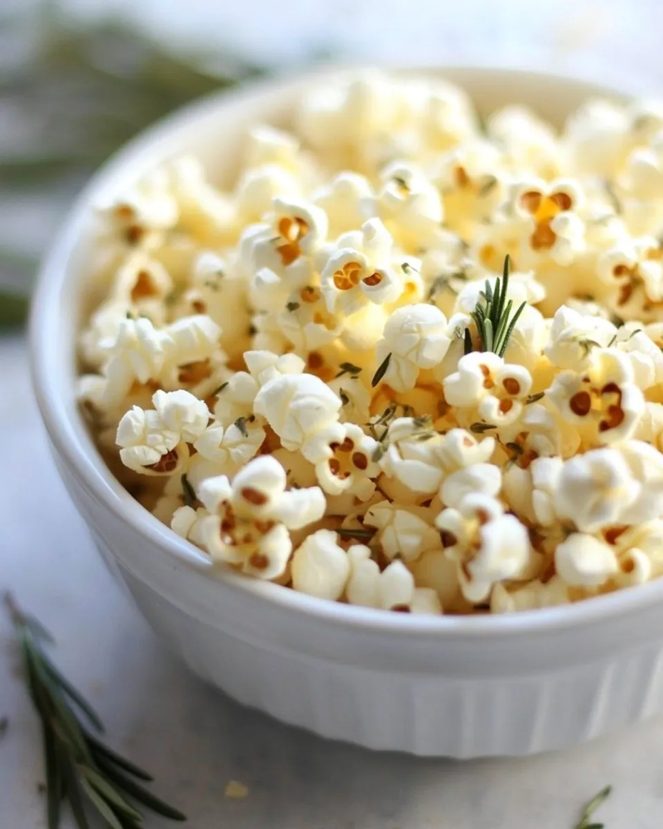 Classic Garlic Rosemary Parmesan Popcorn image