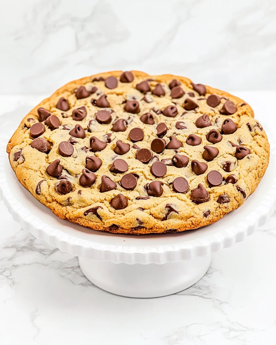 Homemade Giant Chocolate Chip Cookie photo