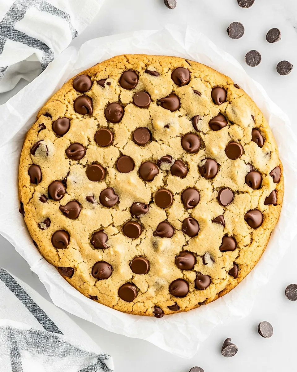 Easy Giant Chocolate Chip Cookie recipe photo