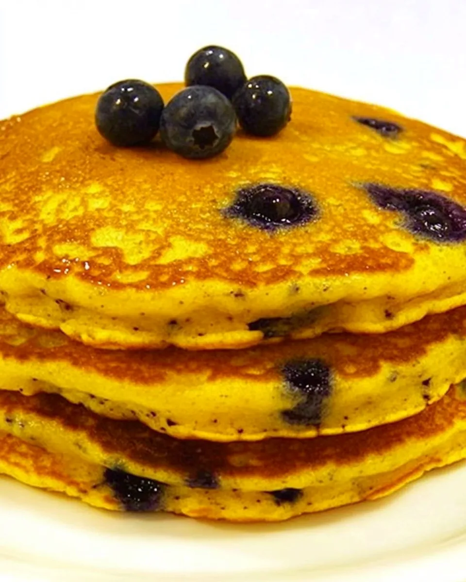 Easy Gluten-Free Blueberry Pancakes recipe photo