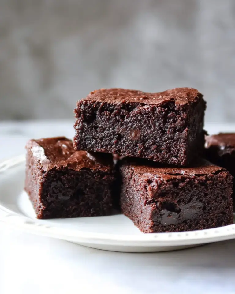 Homemade Gluten Free Brown Rice Flour Brownies photo