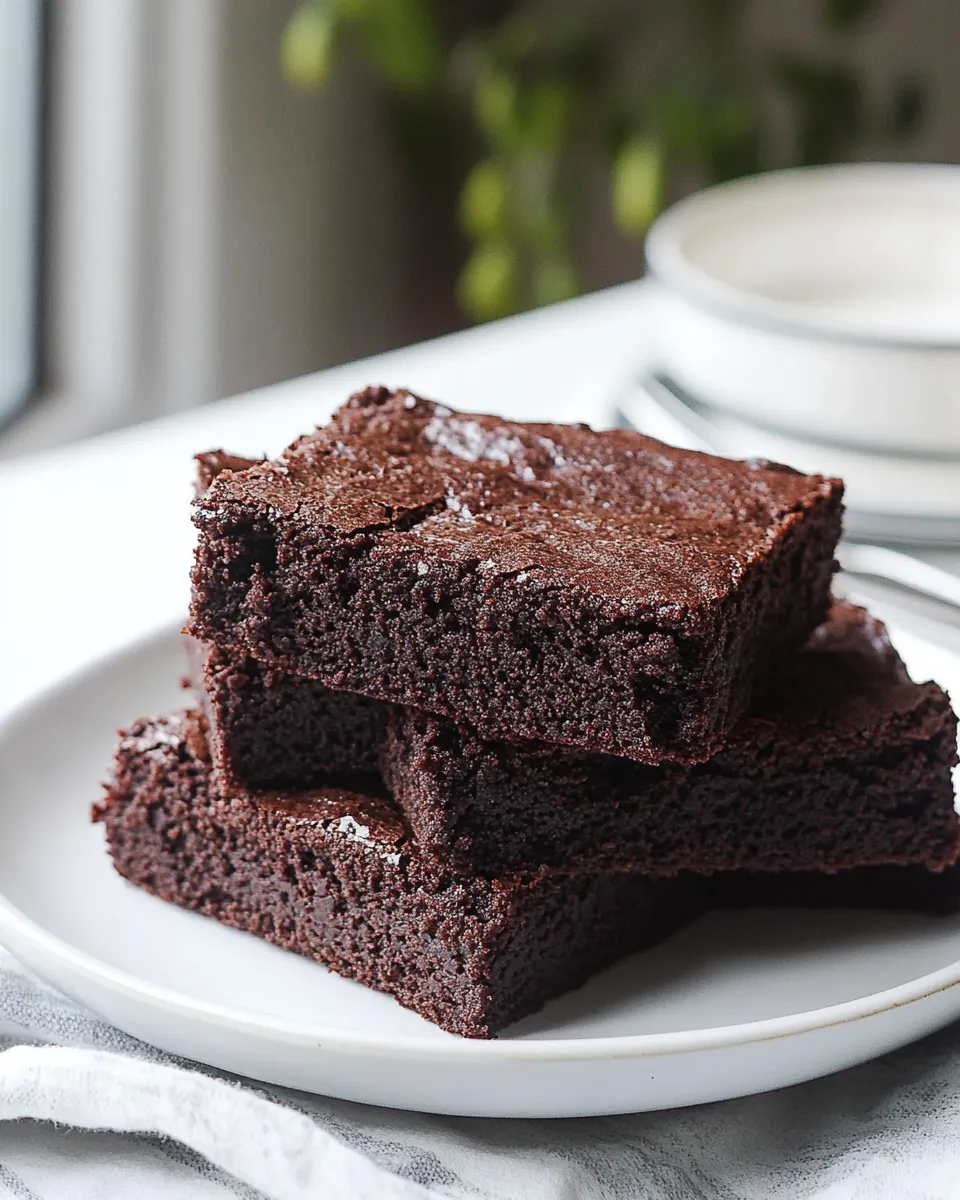 Tasty Gluten Free Brown Rice Flour Brownies shot