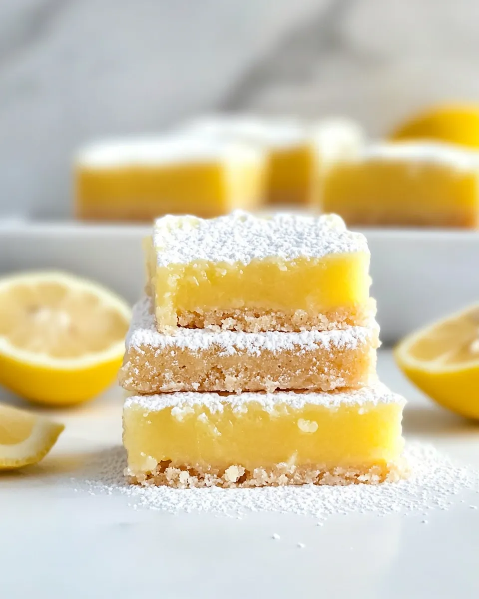 Delicious Gluten Free Lemon Bars shot