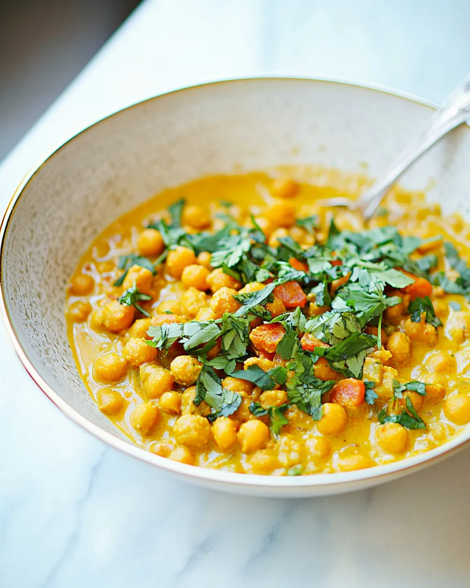 Easy Golden Chana Masala dish photo