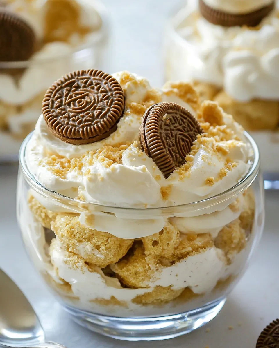 Delicious Golden Oreo Dream Salad shot