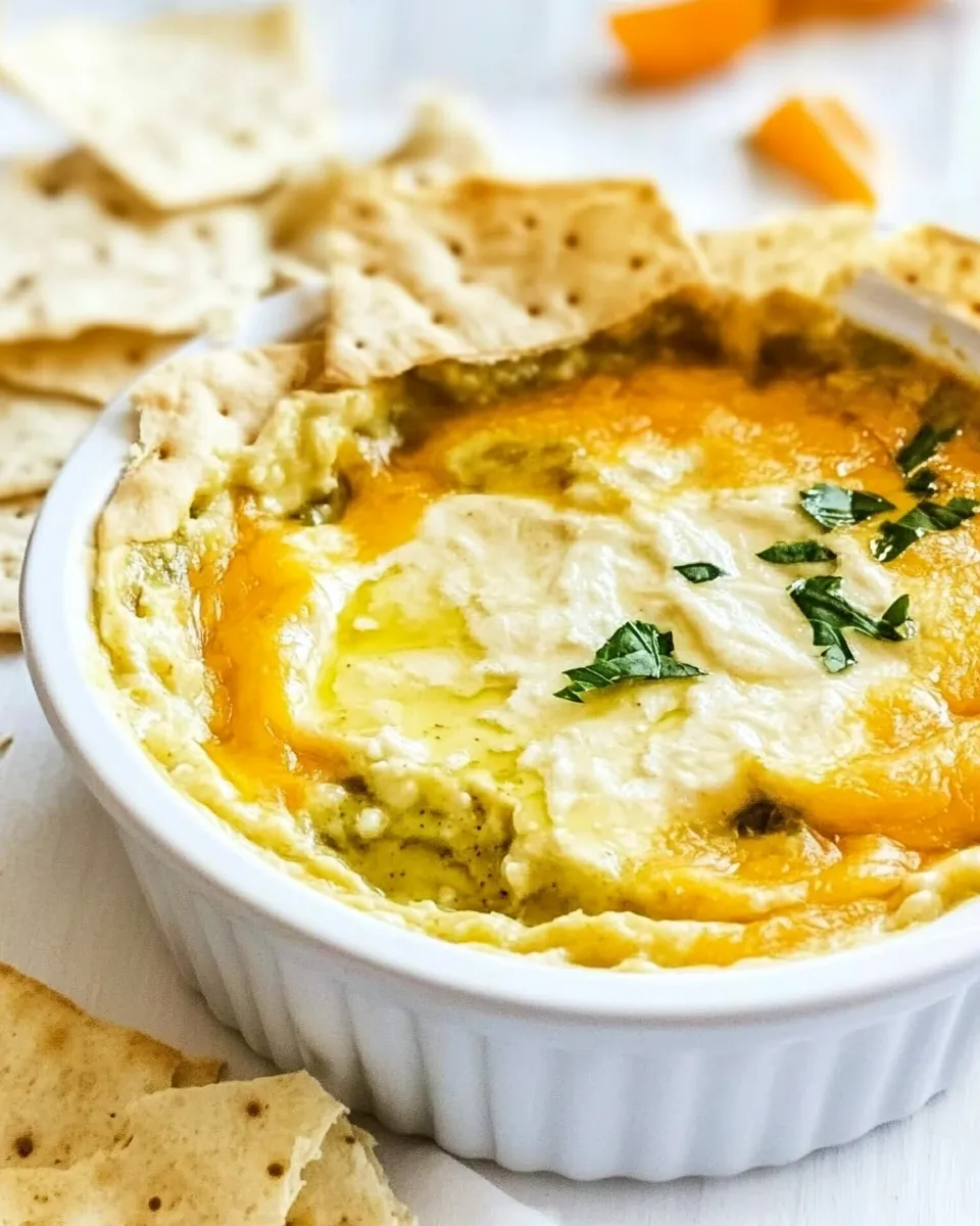 Delicious Green Chile Dip shot