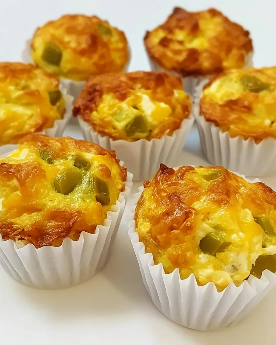Delicious Green Chile and Cheese Egg Muffins shot