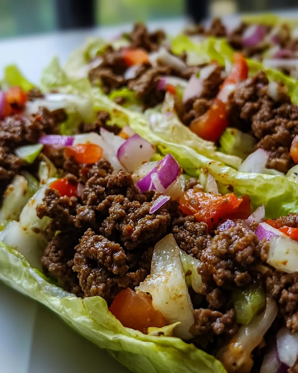 Classic Ground Beef Lettuce Wraps image