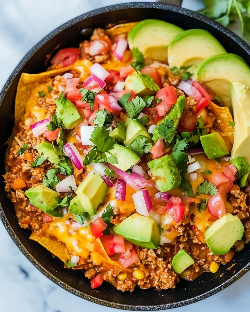 Quick Ground Turkey Taco Skillet shot