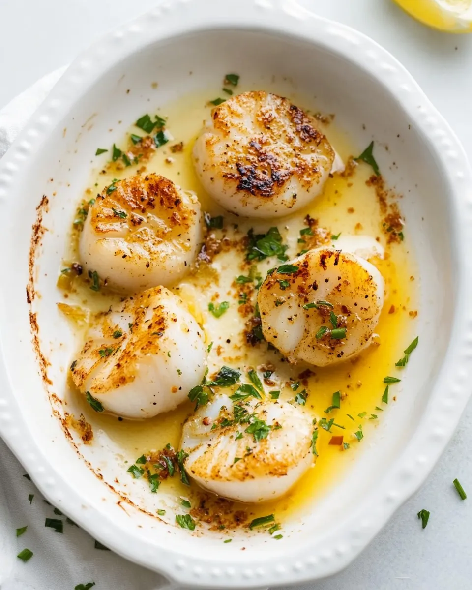 Delicious Healthy Baked Scallops image