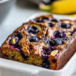 Homemade Healthy Blueberry Banana Bread photo