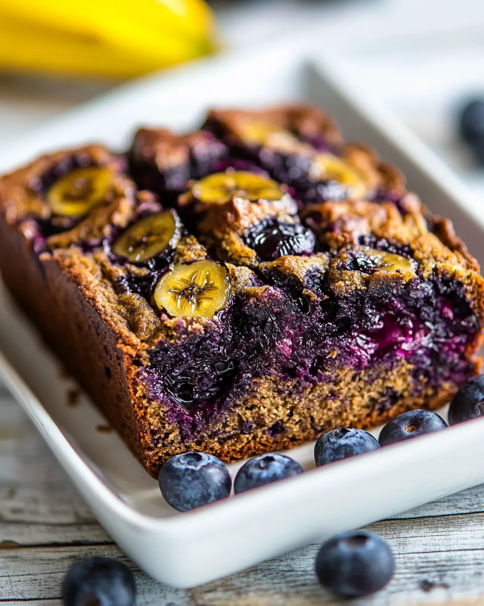 Easy Healthy Blueberry Banana Bread recipe photo