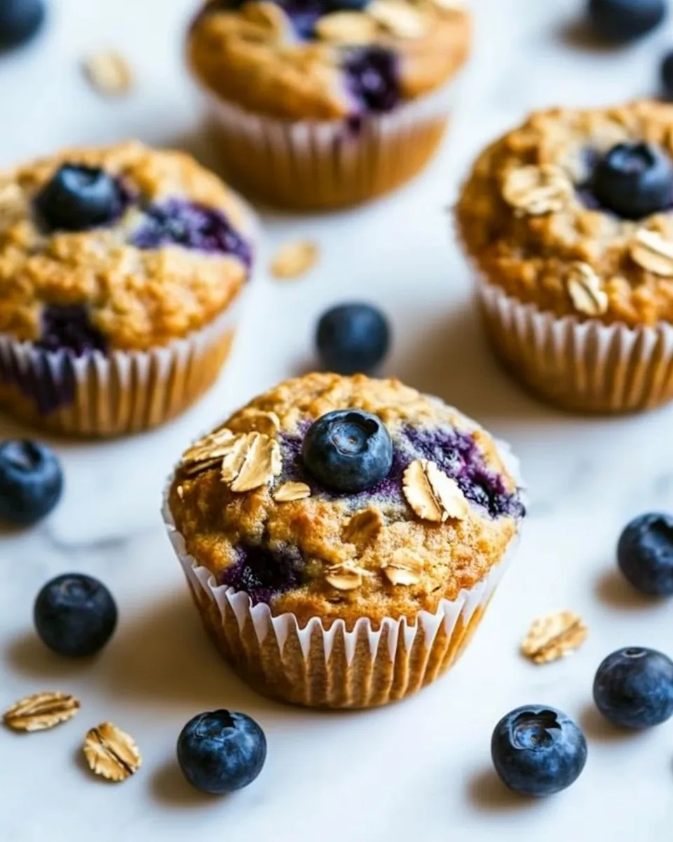 Homemade Healthy Blueberry Muffins photo