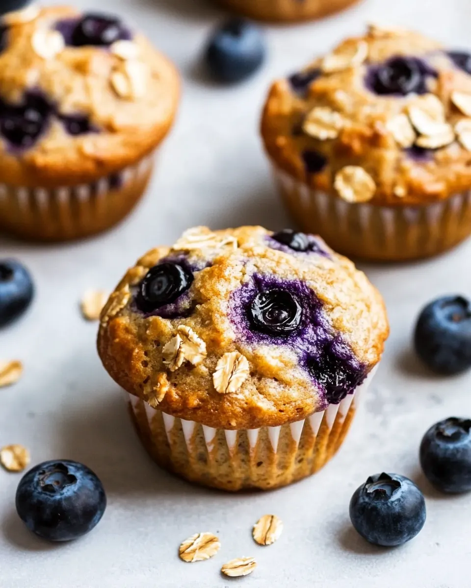 Classic Healthy Blueberry Muffins image