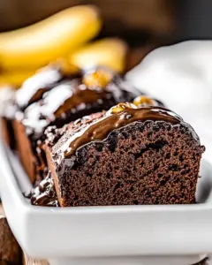 Homemade Healthy Chocolate Banana Bread photo