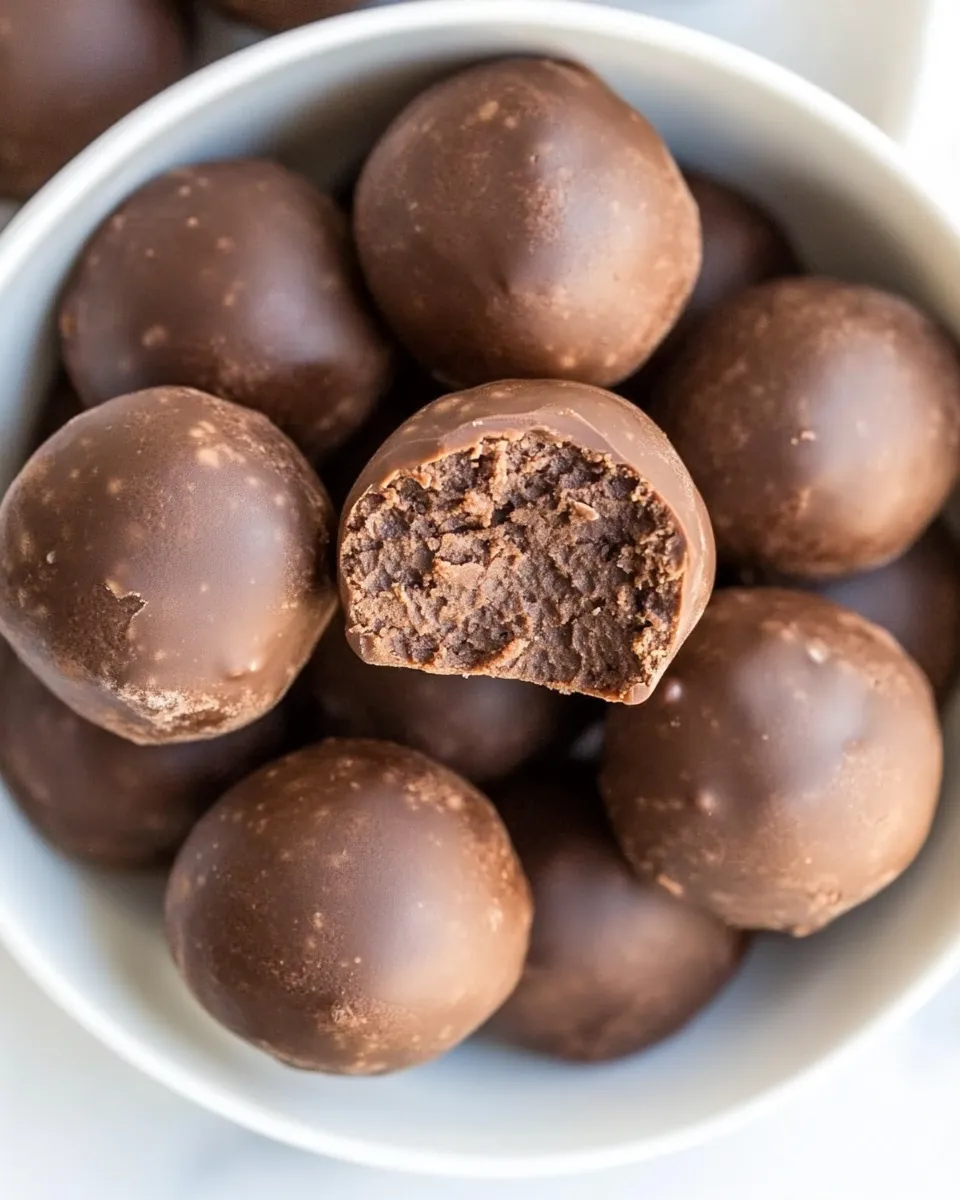 Quick Healthy Chocolate Snack Balls recipe photo