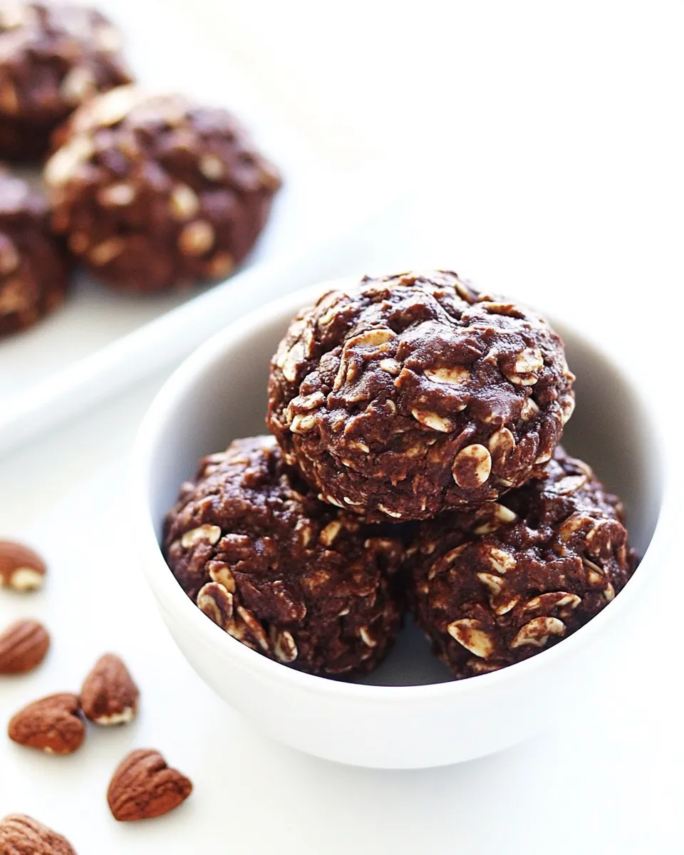 Classic Healthy No-Bake Cookies Vegan & Gluten-Free image