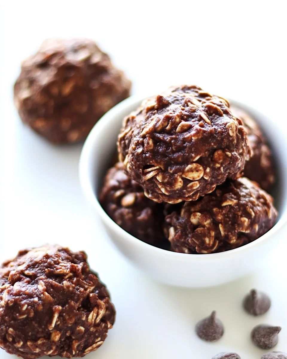 Delicious Healthy No-Bake Cookies Vegan & Gluten-Free shot