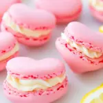 Homemade Heart Macarons with Lemon Buttercream photo