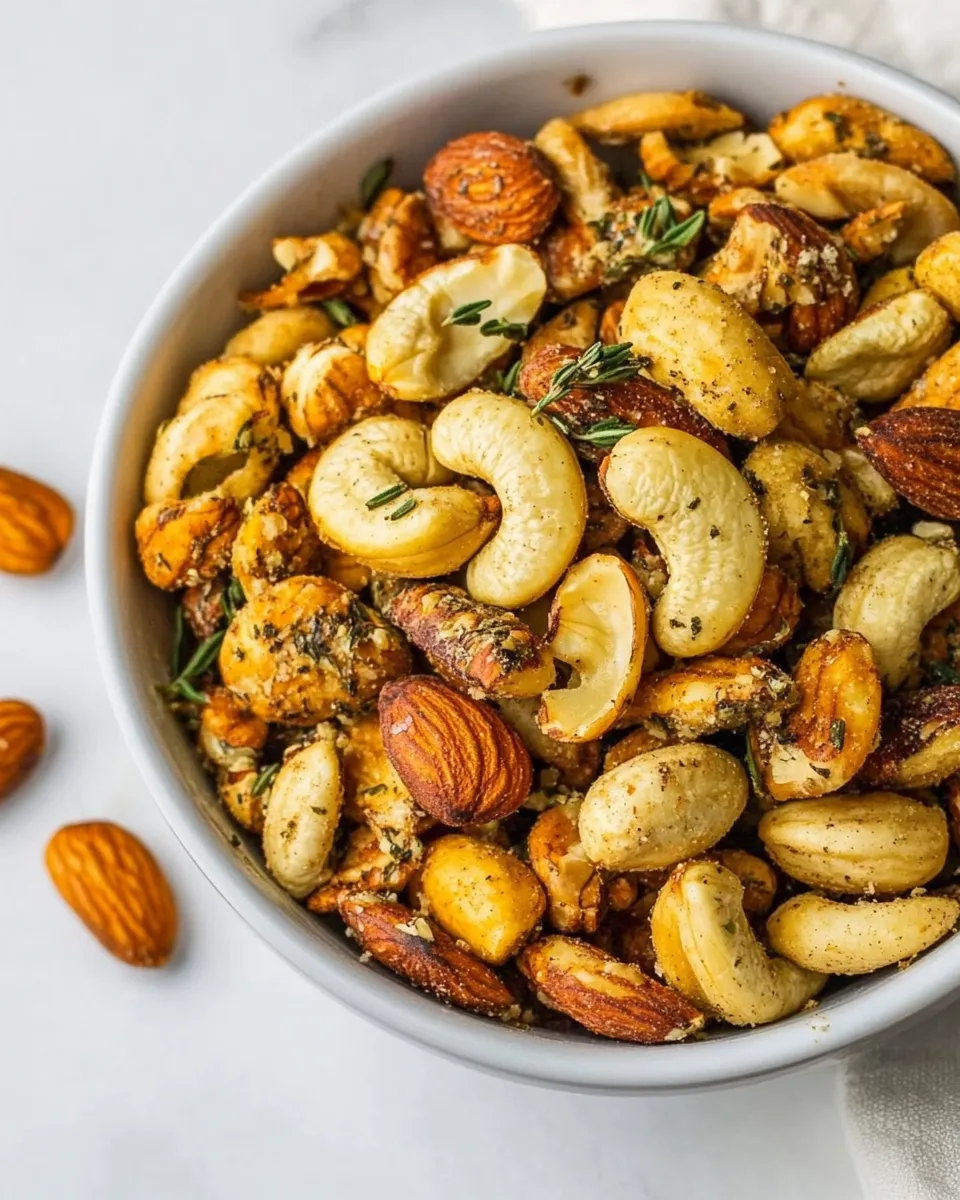 Easy Herb-Roasted Nuts recipe photo