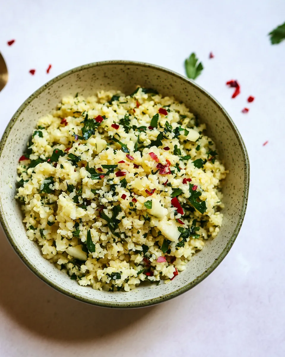 Easy Herbed Cauliflower Rice Recipe image