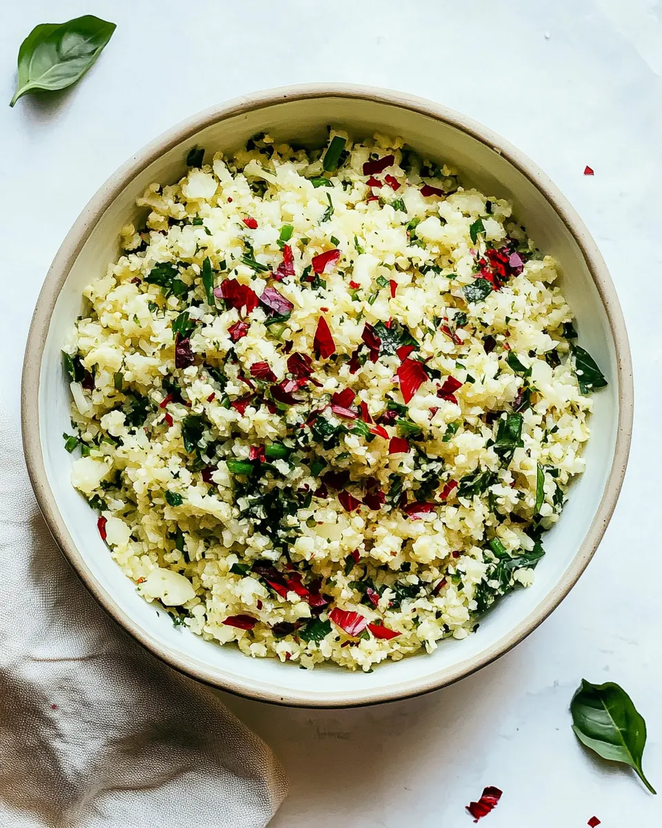 Quick Herbed Cauliflower Rice Recipe dish photo