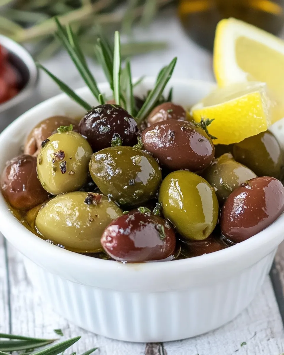 Homemade Herbed Olives photo