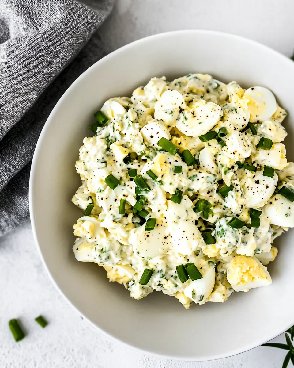 Delicious High Protein Egg Salad (Low Calorie, Lower Fat) recipe photo