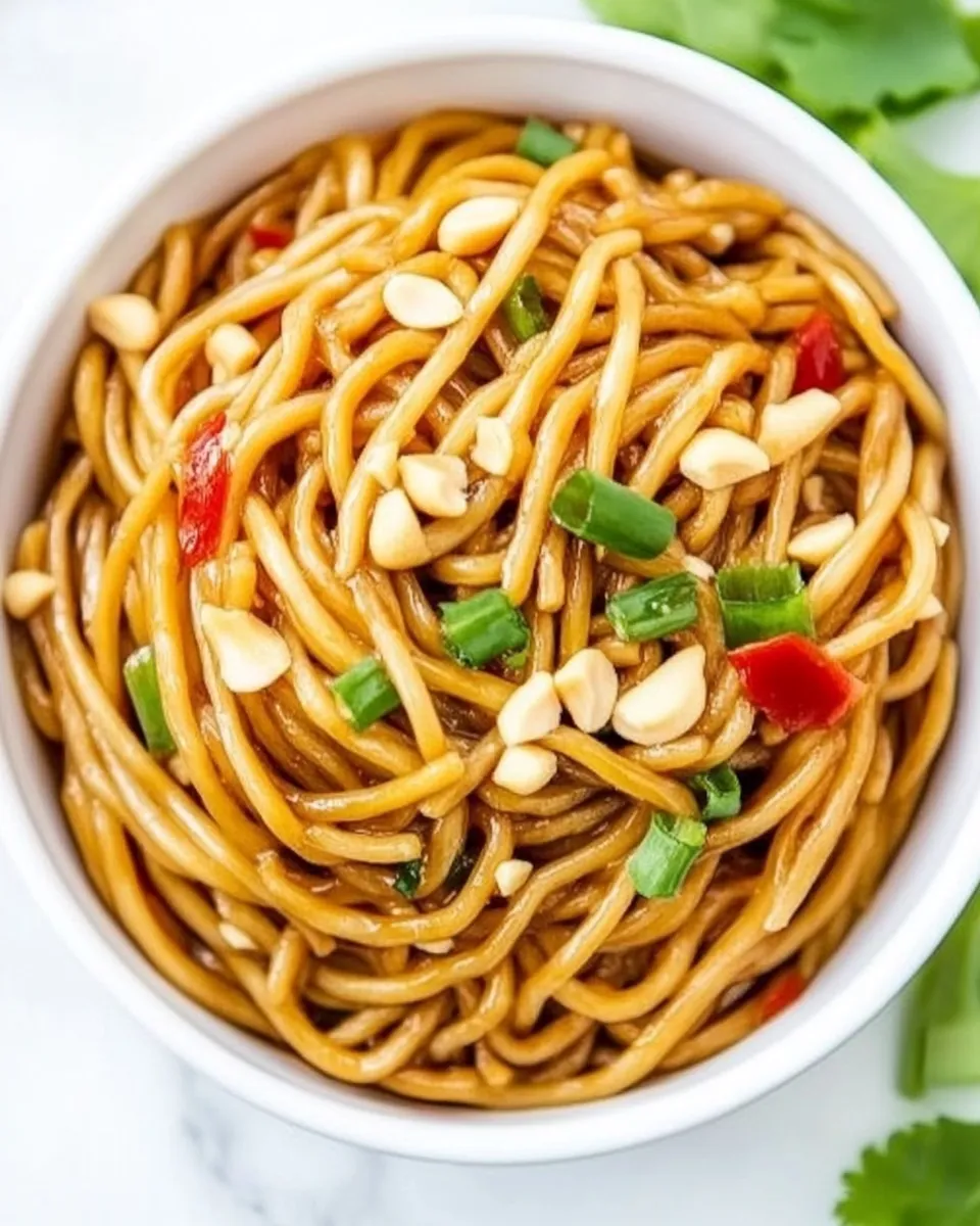 Delicious Hoisin Peanut Noodles (15 Minute!) image