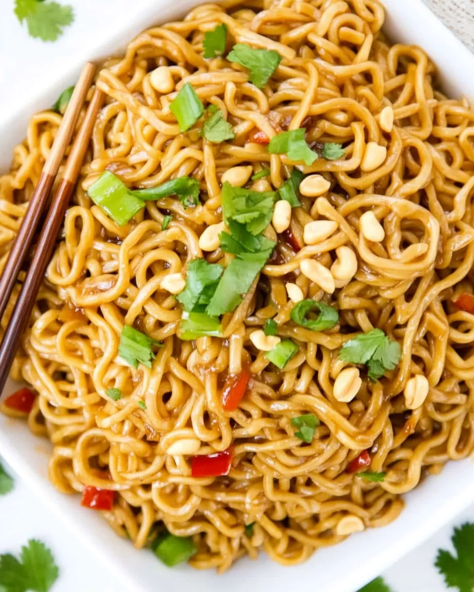 Quick Hoisin Peanut Noodles (15 Minute!) recipe photo