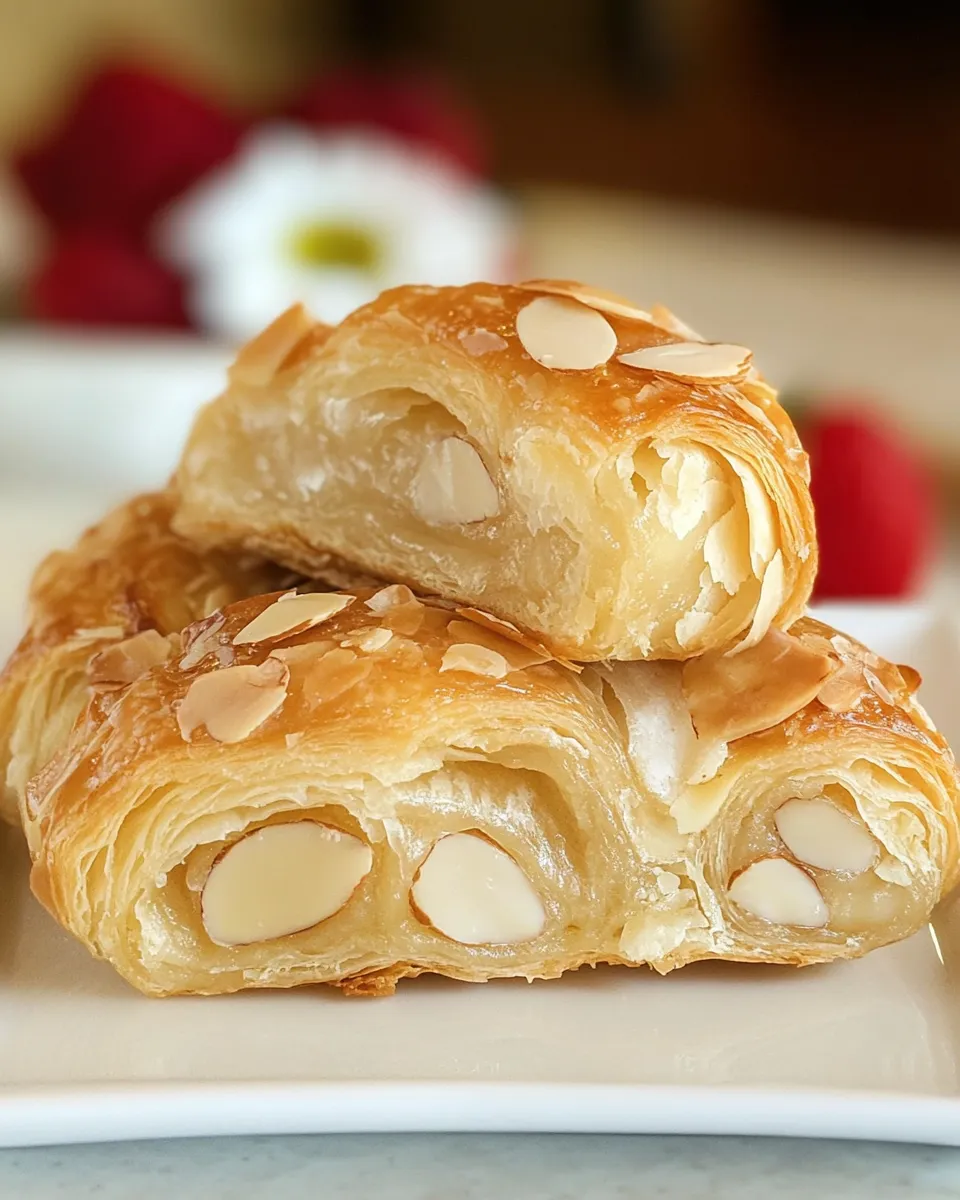 Easy Homemade Almond Croissants photo