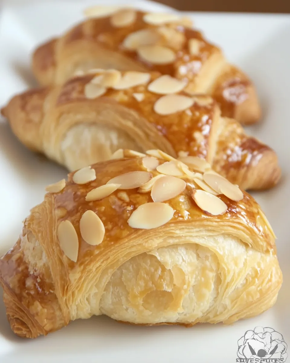 Delicious Homemade Almond Croissants image