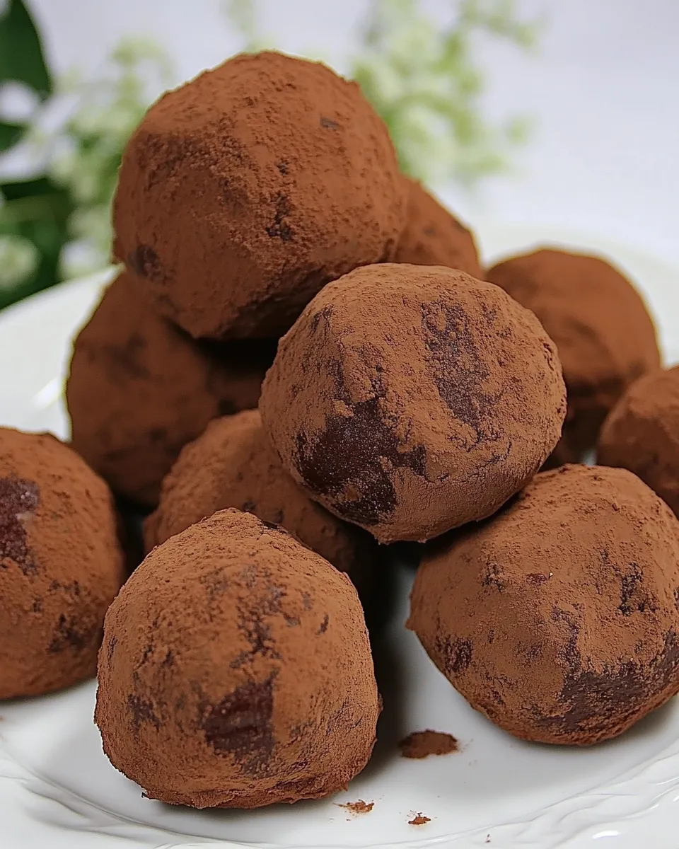 Perfect Homemade Bittersweet Chocolate Truffles recipe image