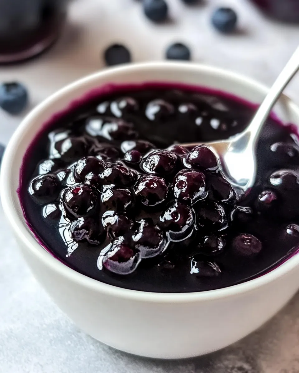 Delicious Homemade Blueberry Sauce image