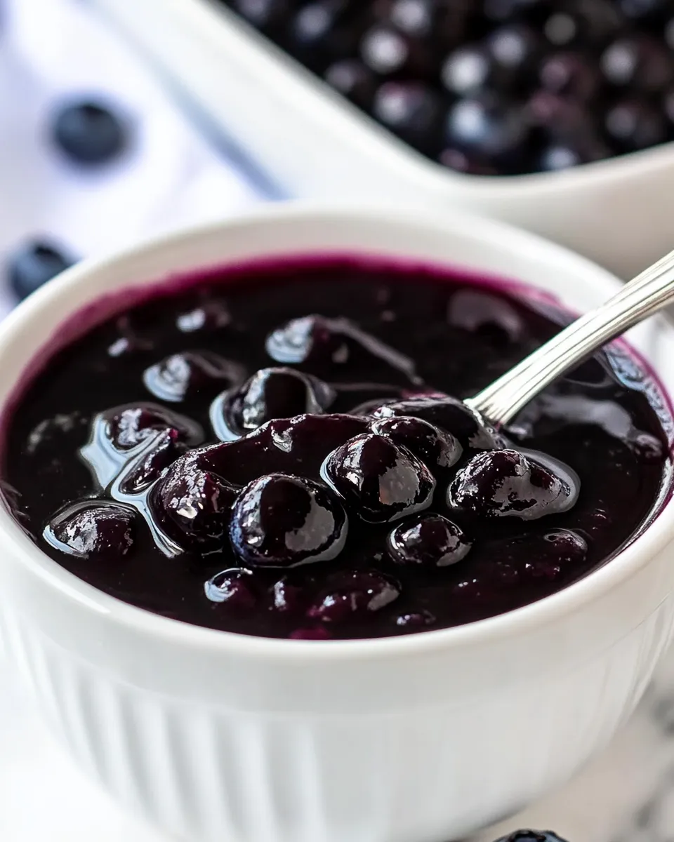 Easy Homemade Blueberry Sauce recipe photo