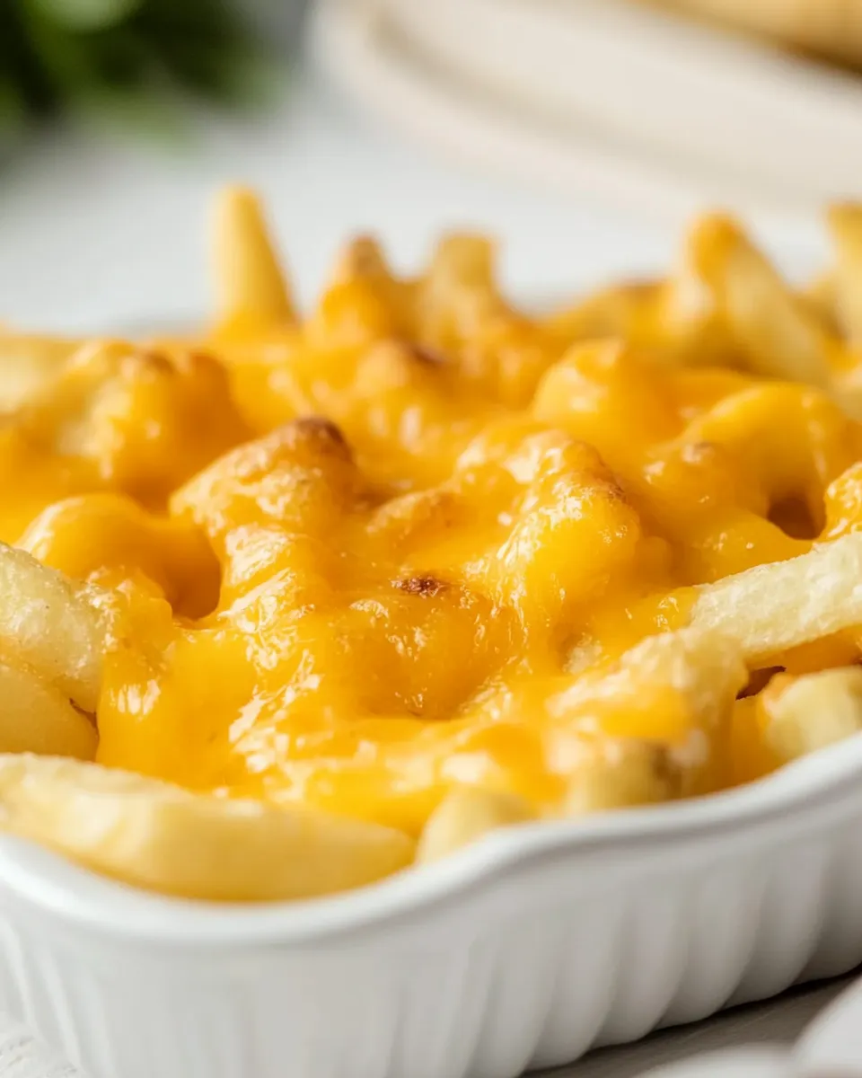Simple Homemade Cheese Fries Recipe dish image