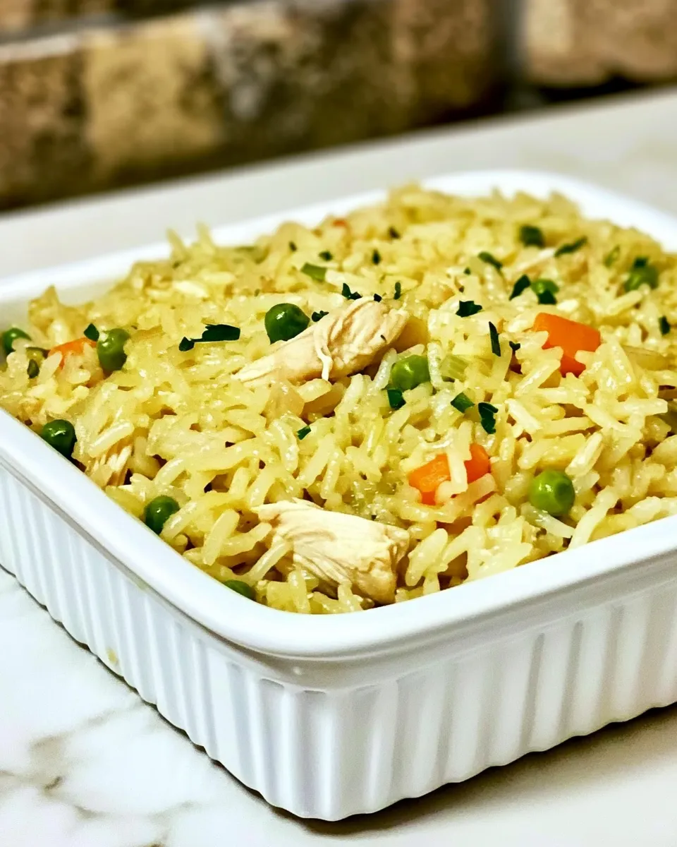 Savory Homemade Chicken Rice-A-Roni food shot