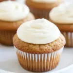Homemade Honey Cupcakes with Vanilla Frosting photo
