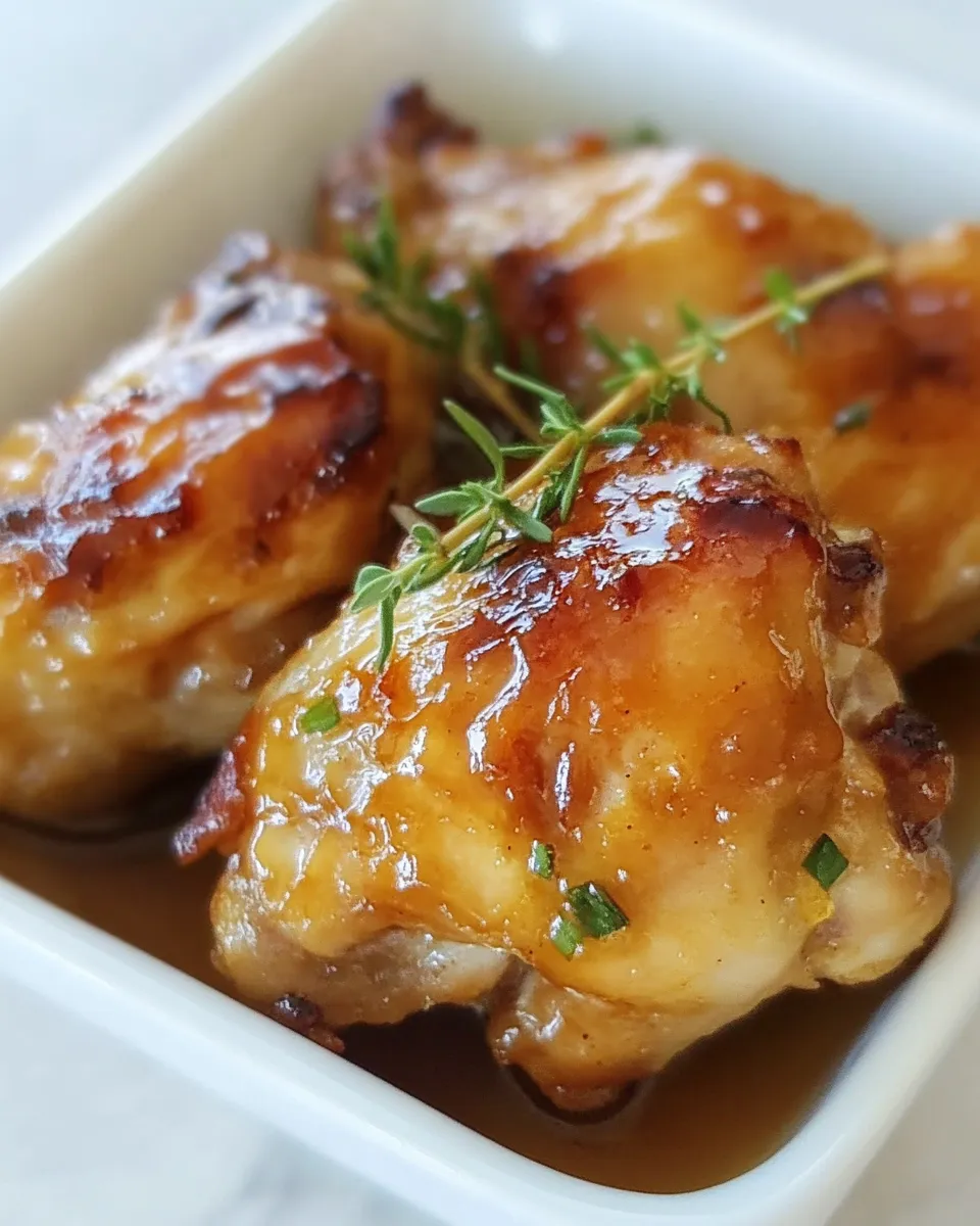 Easy Honey Lemongrass Baked Chicken photo