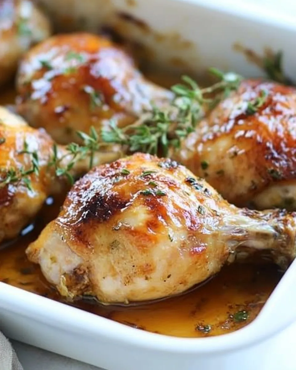Delicious Honey Lemongrass Baked Chicken image