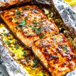 Homemade Honey Mustard Salmon In Foil photo