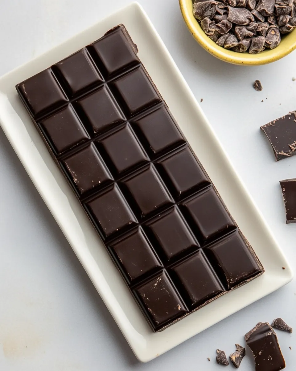 Easy How to Make Dark Chocolate Bars image